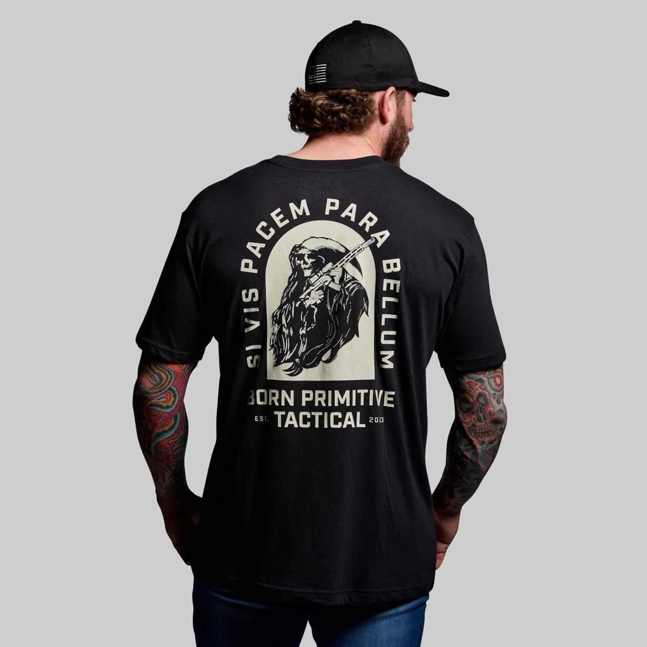 Born Primitive Tactical Reaper Tee black back view