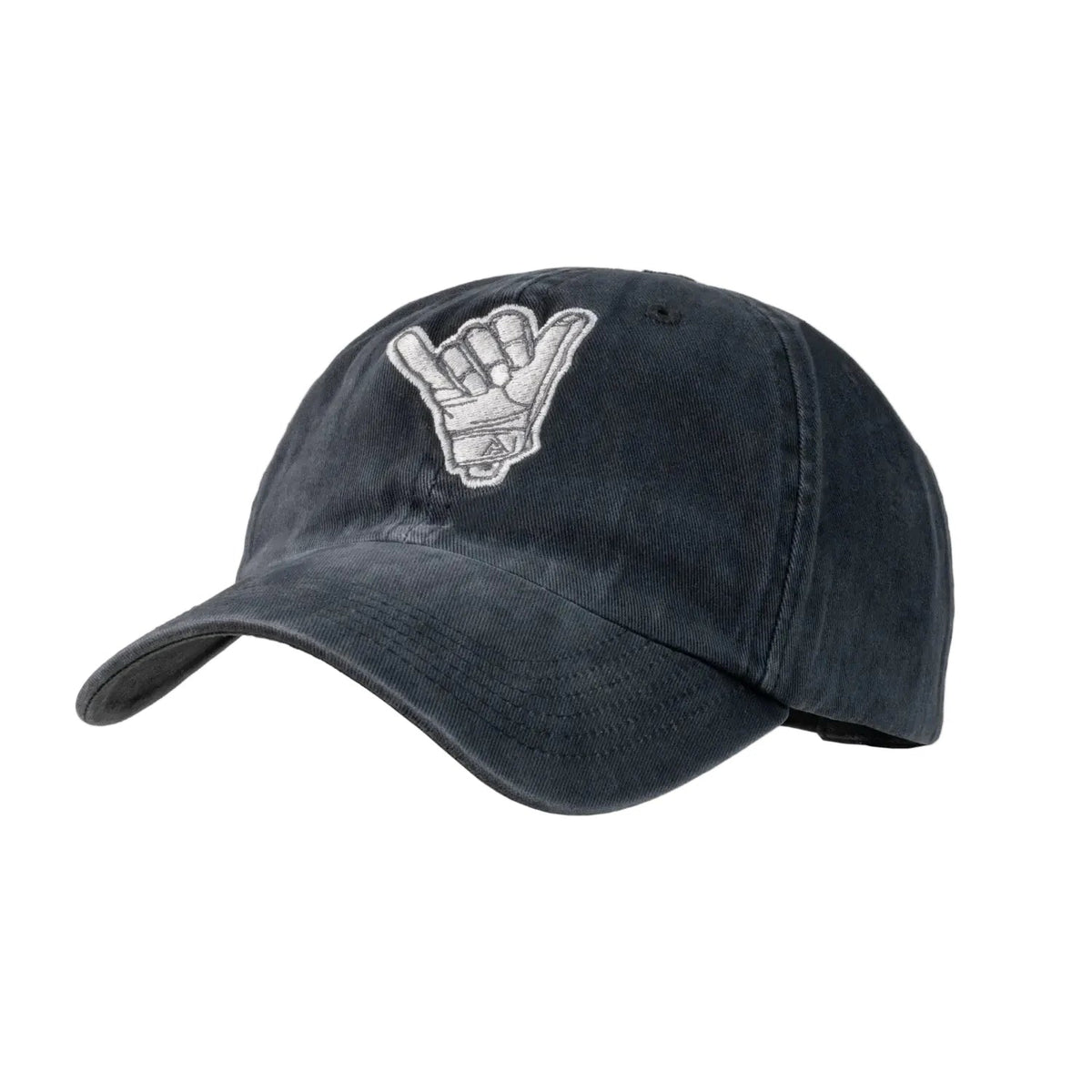 Direct Action Shaka Feed Cap Cotton Black Washed baseball cap front view