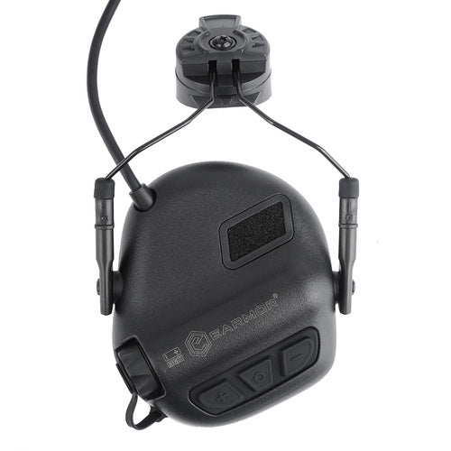 Earmor M32H PLUS helmet rail mounting detail
