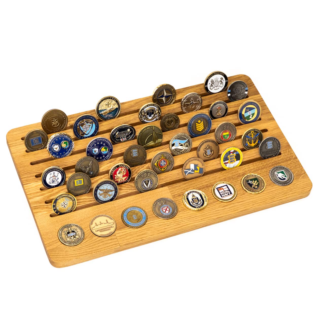 ESTTAC Challenge Coin Holder Large with coins