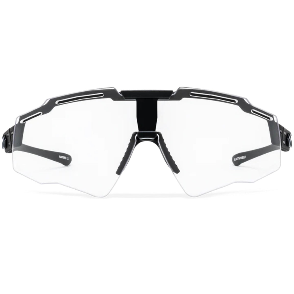 Gatorz Blastshield B2 ballistic tactical eyewear front view with large protective lens