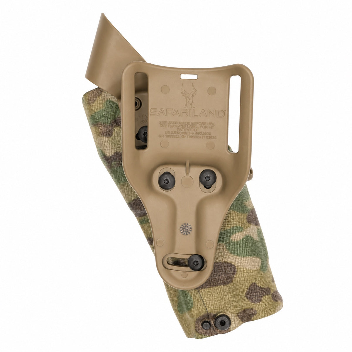 Safariland 6390RDSO ALS Multicam kabuur tagantvaates, FDE värvi vöökinnitusega