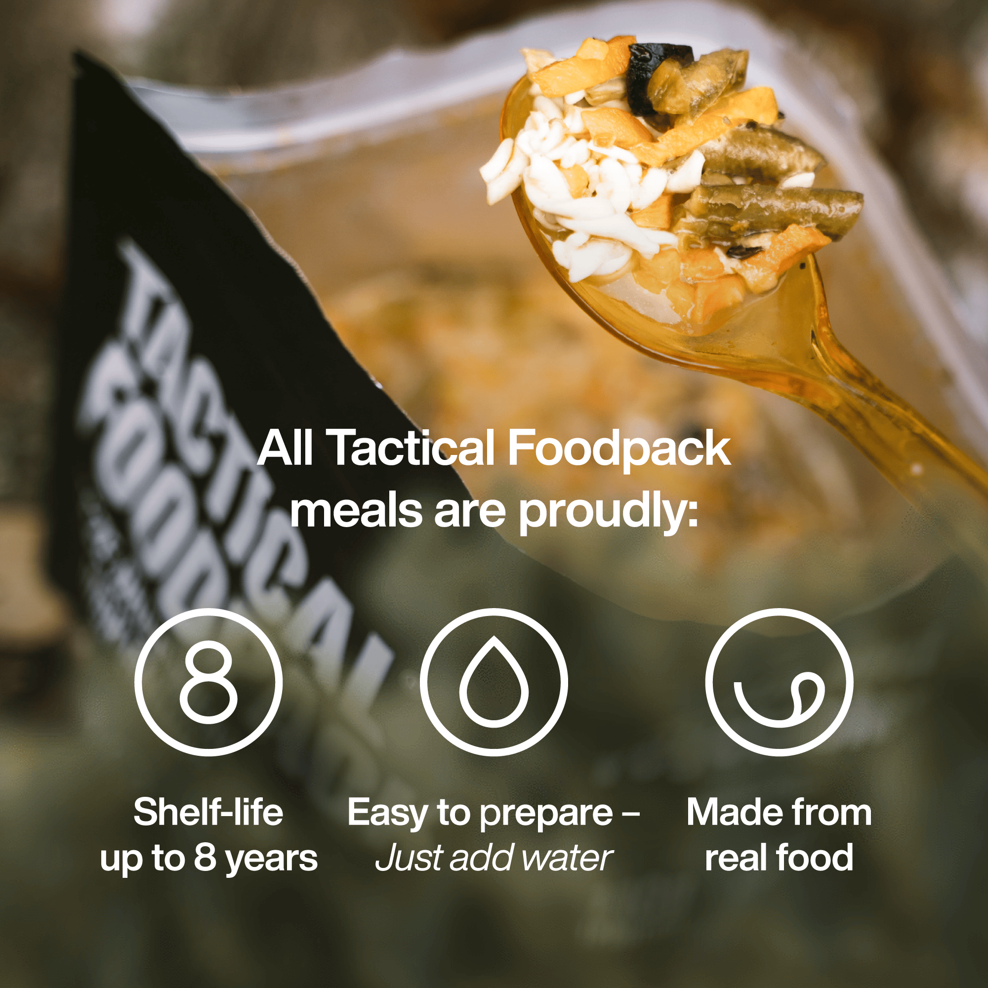 Tactical Foodpack freeze-dried meals features overview
