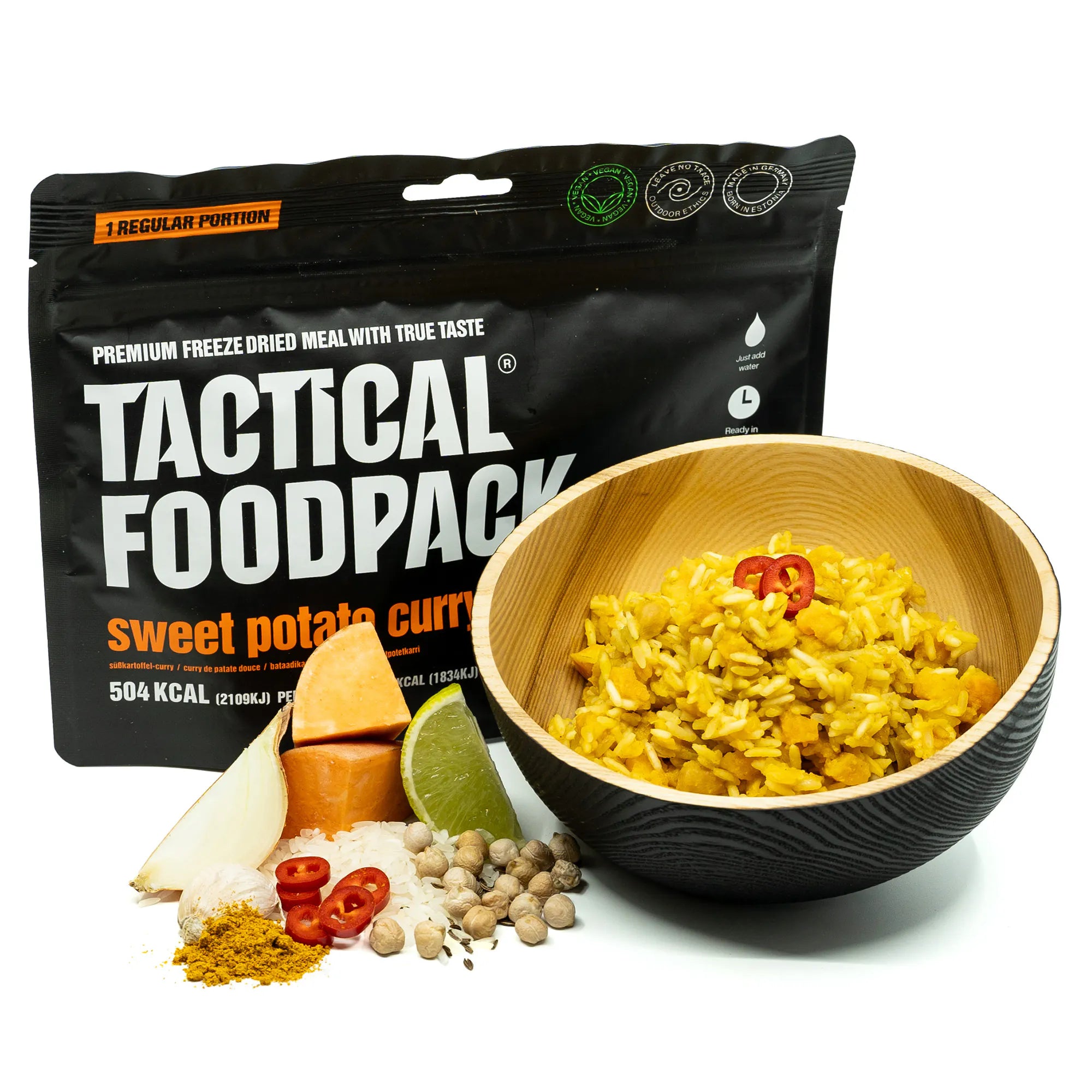 Tactical Foodpack Sweet Potato Curry prepared meal