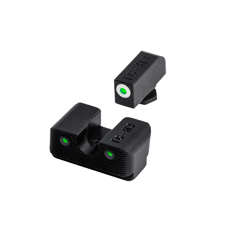 TruGlo Tritium Pro Glock low sights with white Focus-Lock outline – TG231G1W