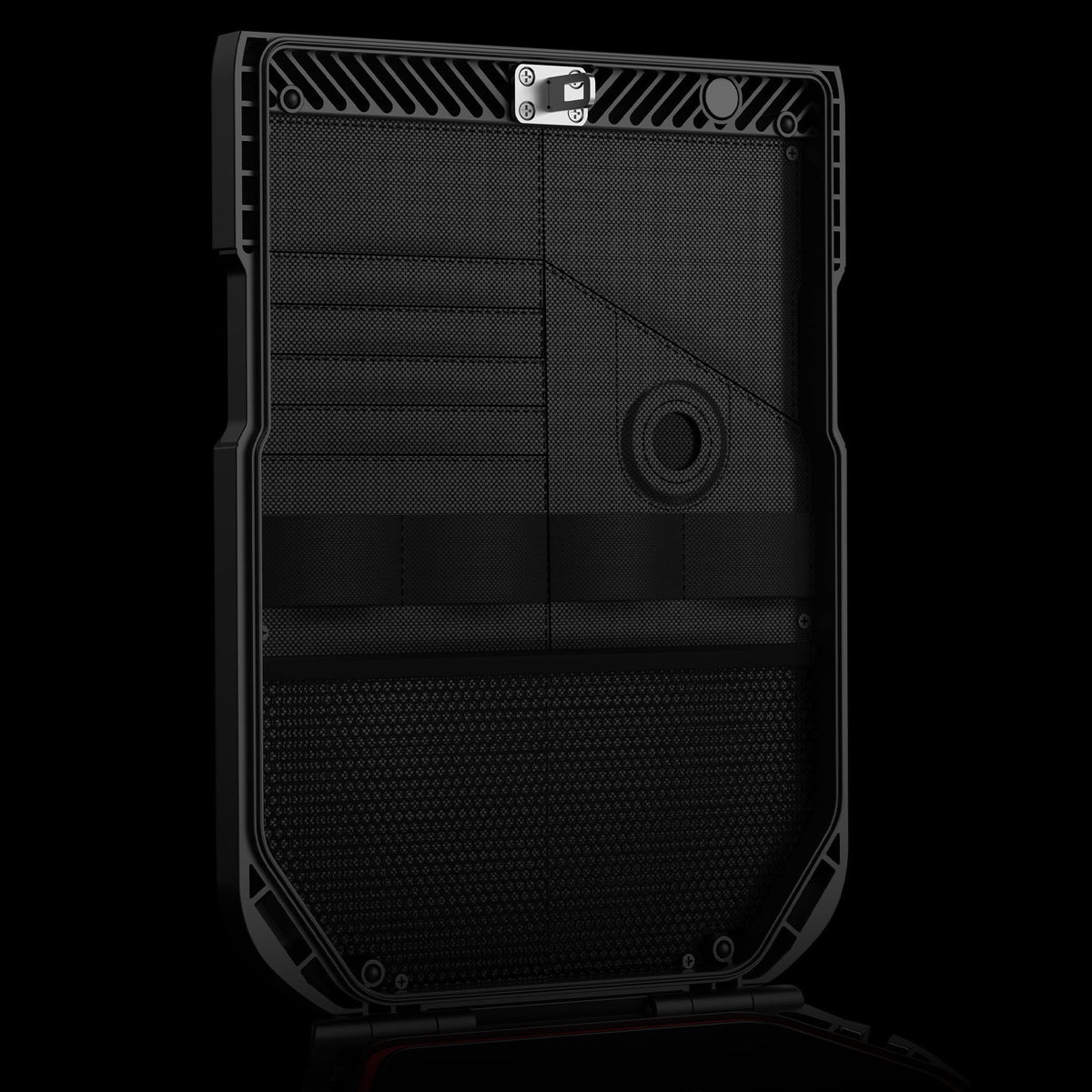Vaultek LifePod 20 lid organiser showing card slots and pockets