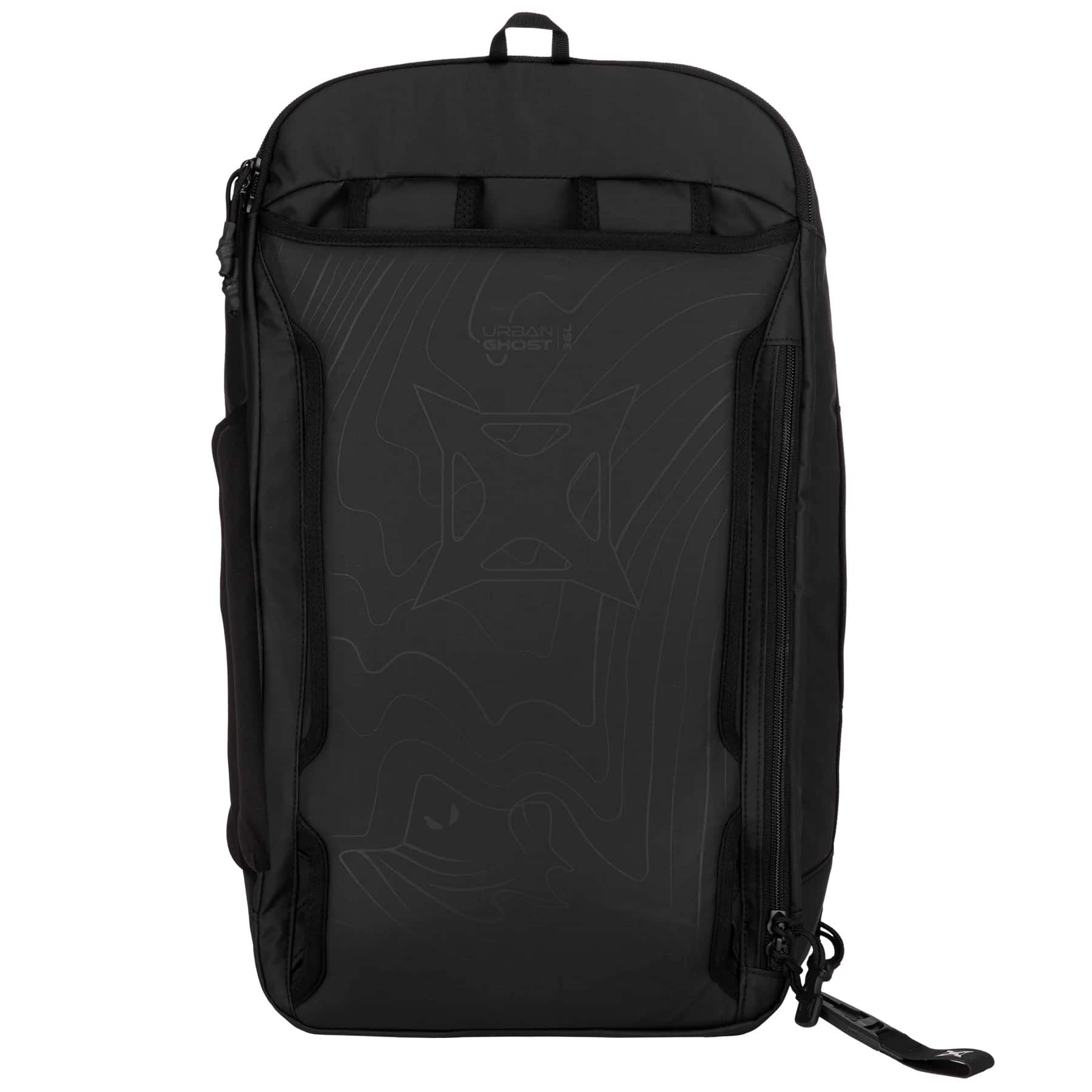 Vertx Urban Ghost Weekender 36L Travel Bag Black Back with Straps Stowed