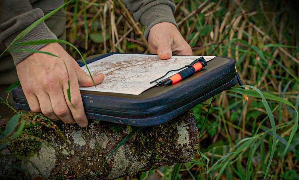 Rite in the Rain Organizer Monsoon Command Desk in the wild