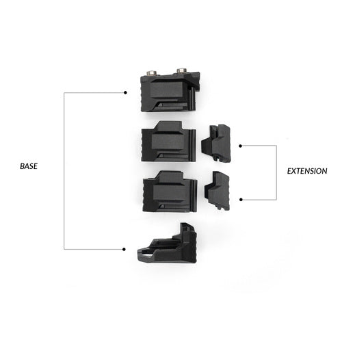 Stacked Angled CMS Front Grip - M-LOK extension