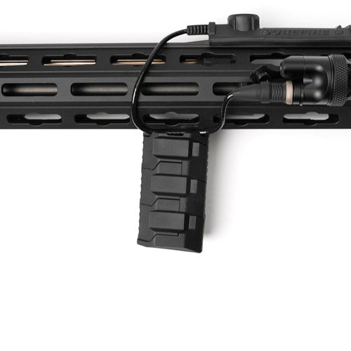 Stacked Angled CMS Front Grip - M-LOK on rifle extended