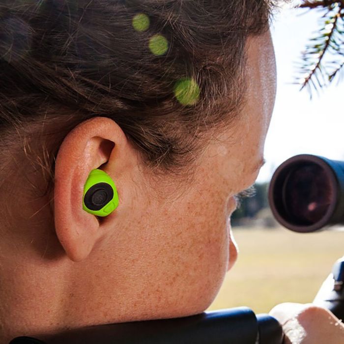 3M™ PELTOR™ Electronic Earplug, Green at shooting range