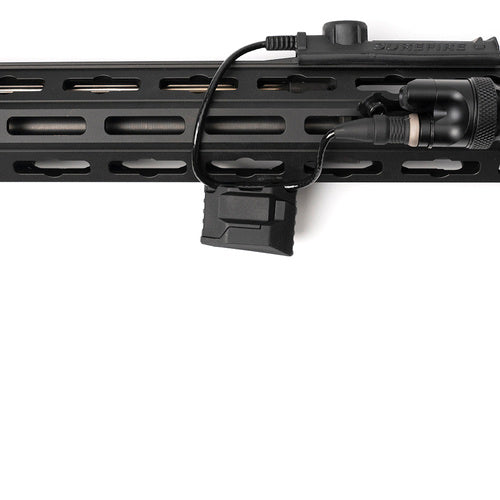 Stacked Angled CMS Front Grip - M-LOK on rifle extended