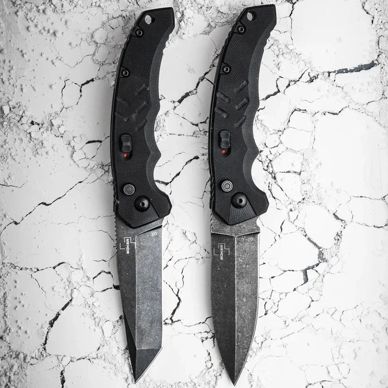 Boeker Intention II Tanto two unfolded knives