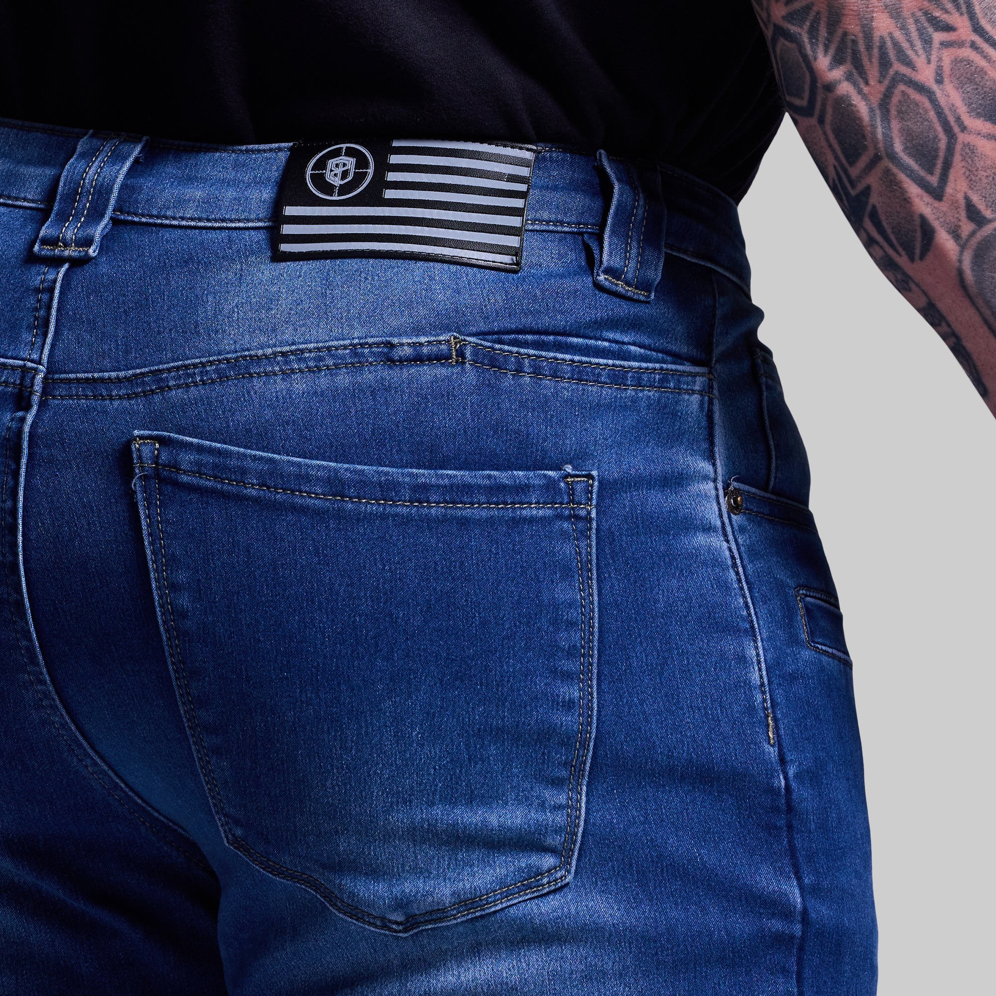 Born Primitive FLEX Recon Straight Leg Jean us flag