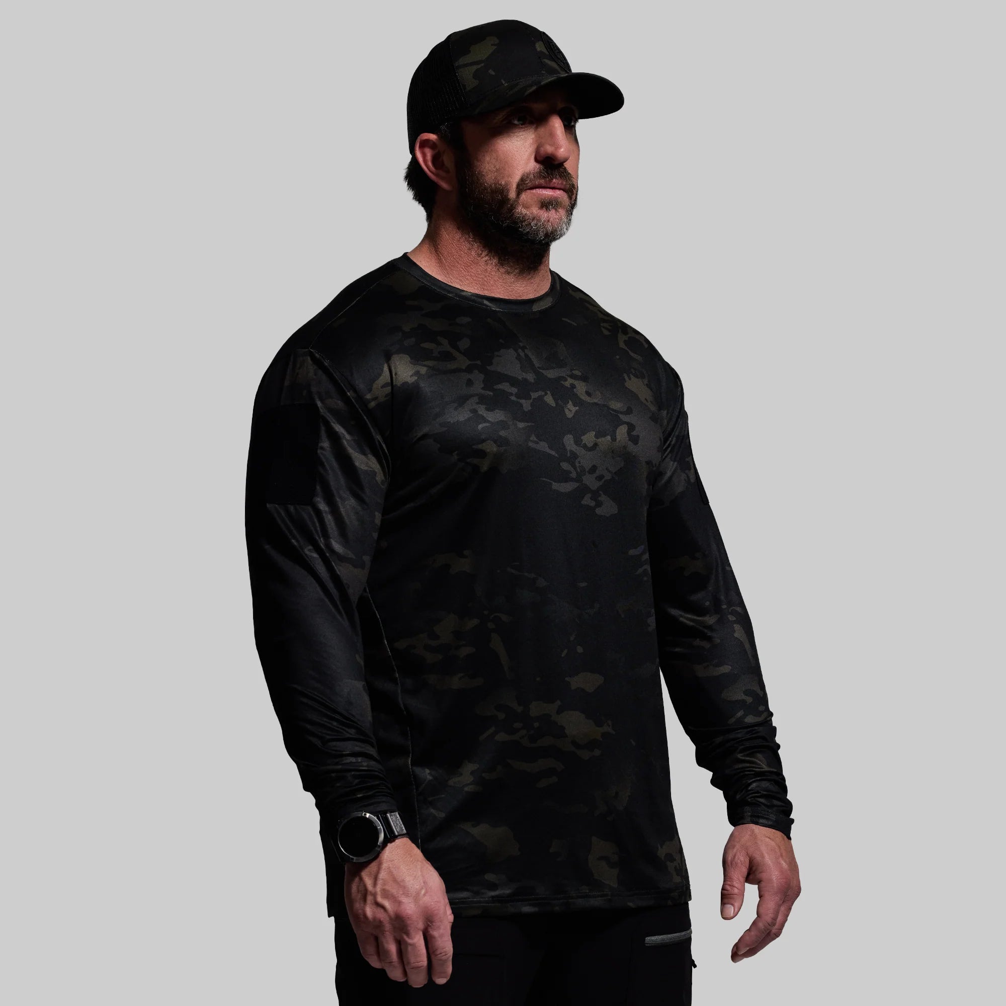 Born Primitive Long Sleeve Range Shirt black multicam