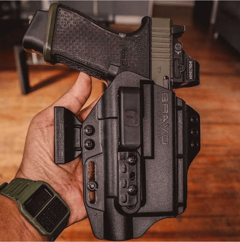 Bravo Concealment Light Bearing IWB Torsion Holster Concealment Wing glock