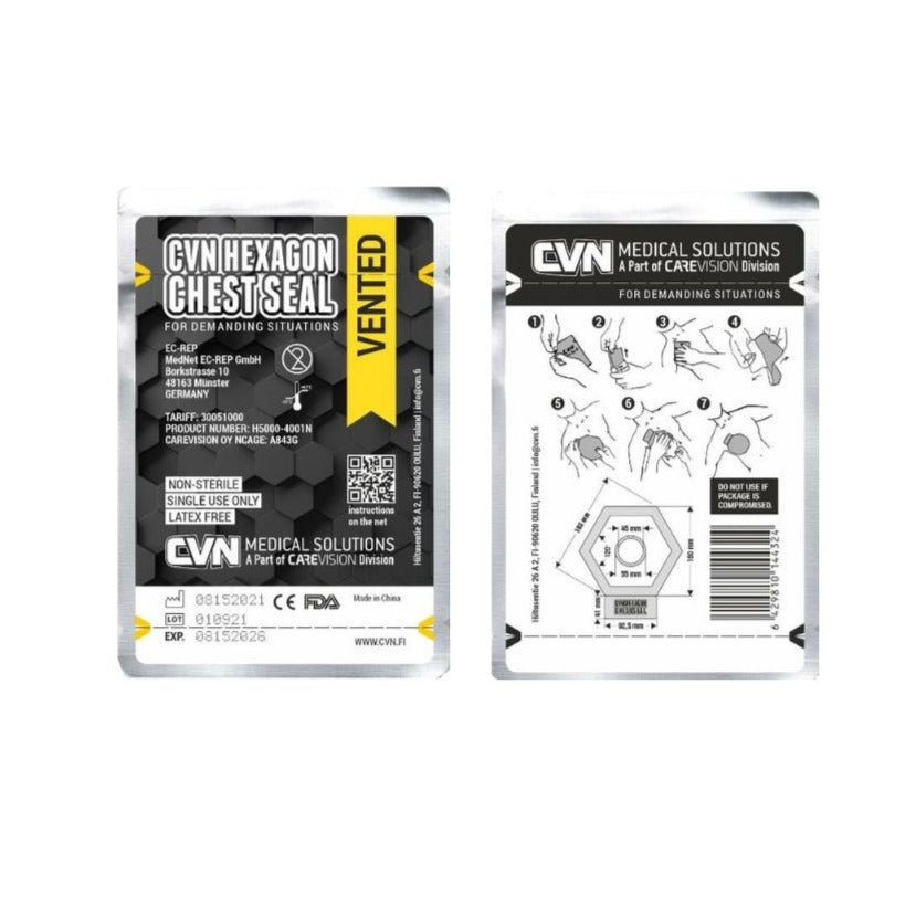 CVN Hexagon Chest Seal Duo Pack