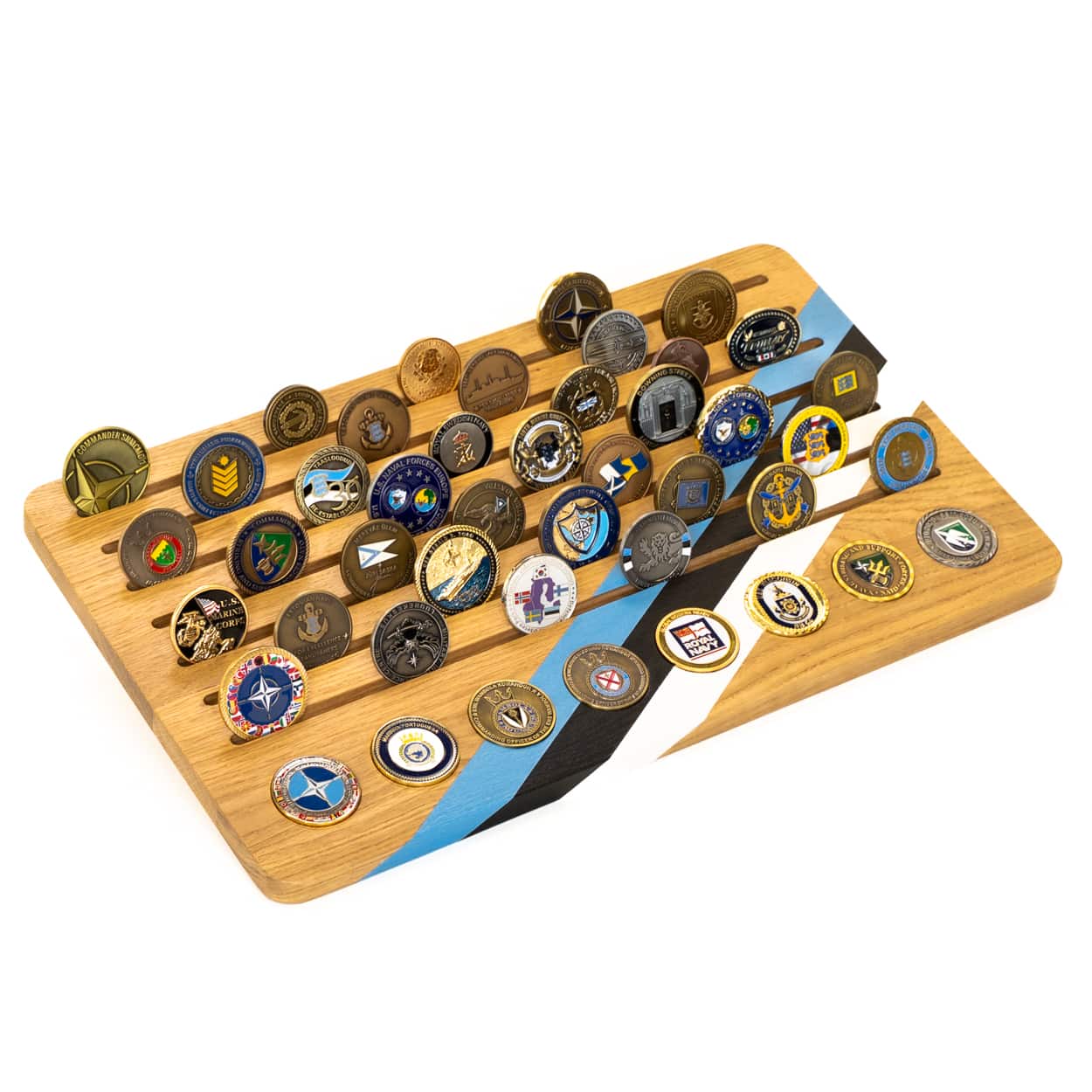 Challenge Coin Holder Large with coins