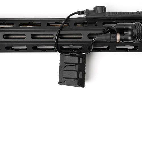 Stacked Angled CMS Front Grip - M-LOK on rifle extended