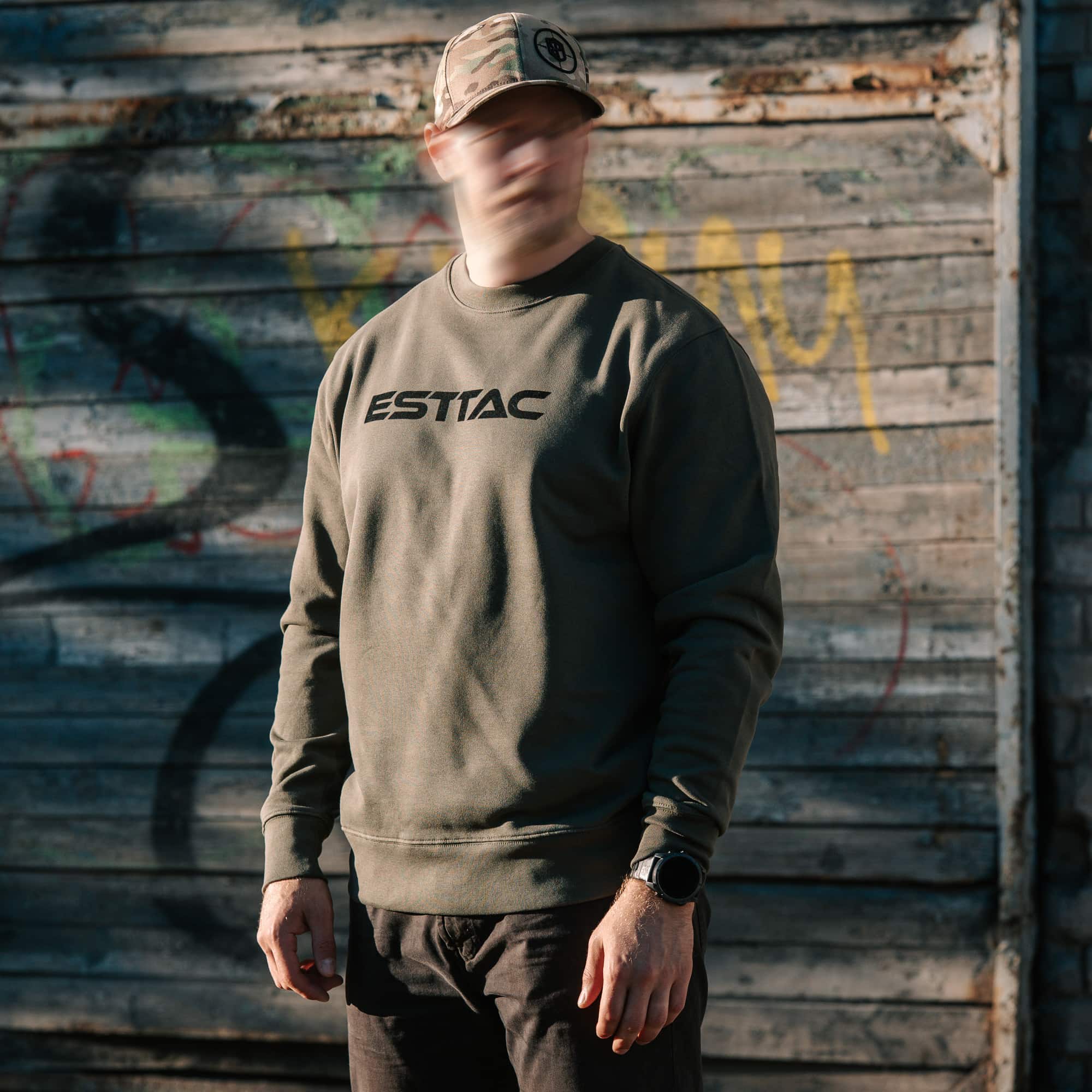 ESTTAC Covert Crewneck green