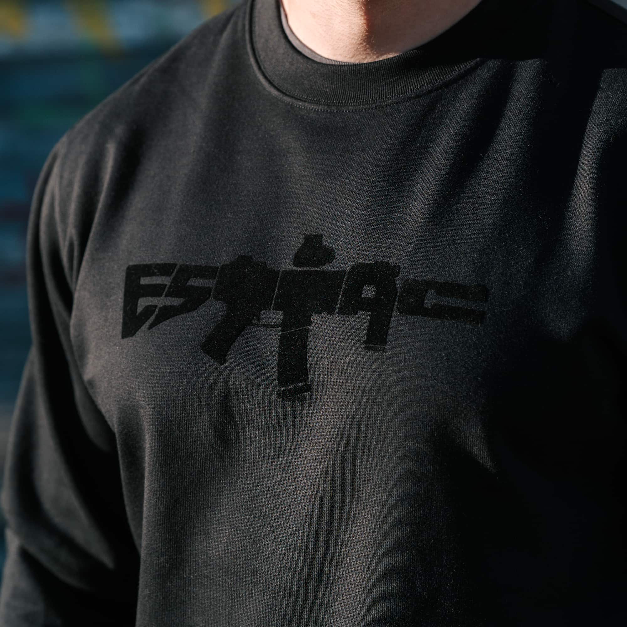 ESTTAC Rifle Crewneck logo black