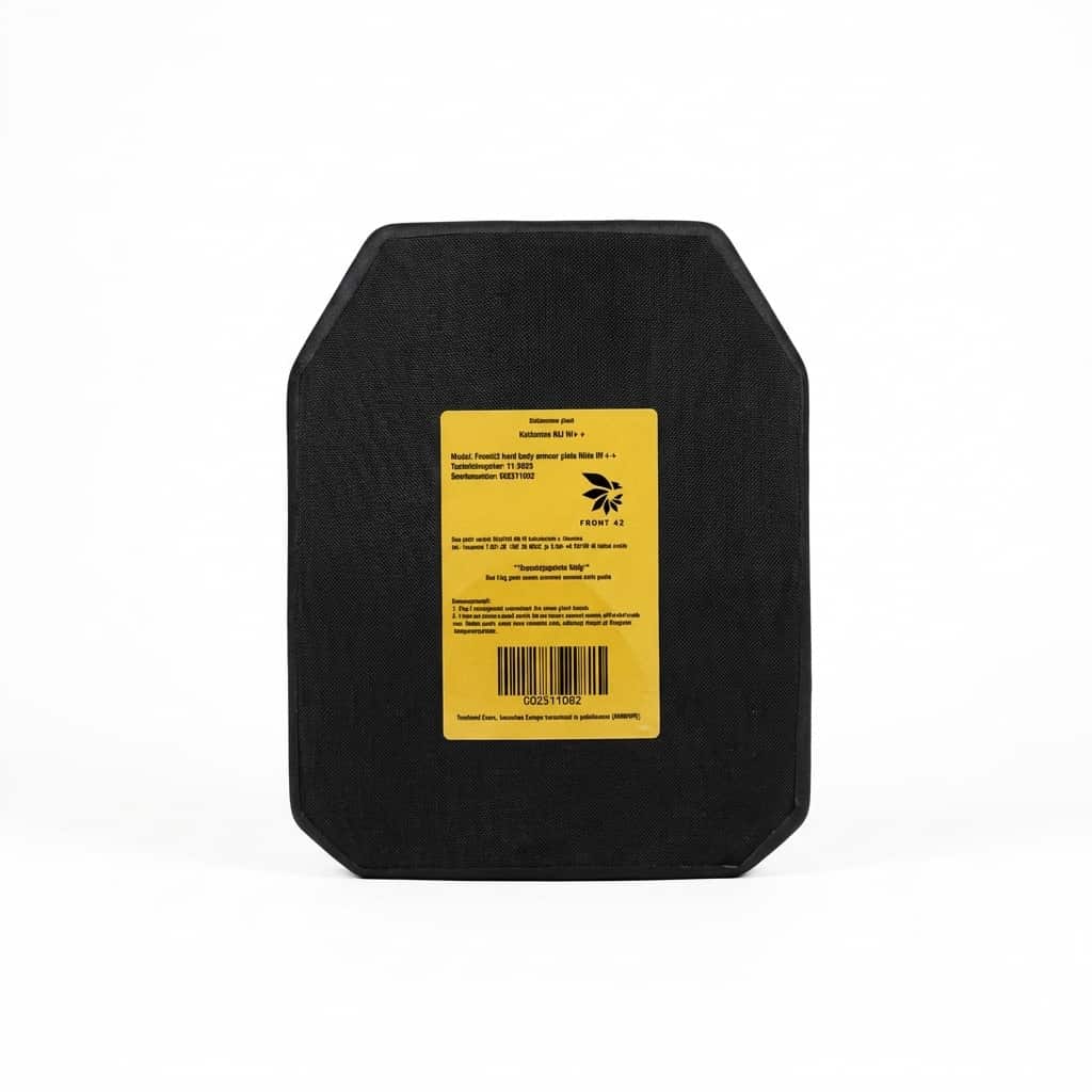 Front42 Ballistic Plate, NIJ III++ Stand Alone (SA) back