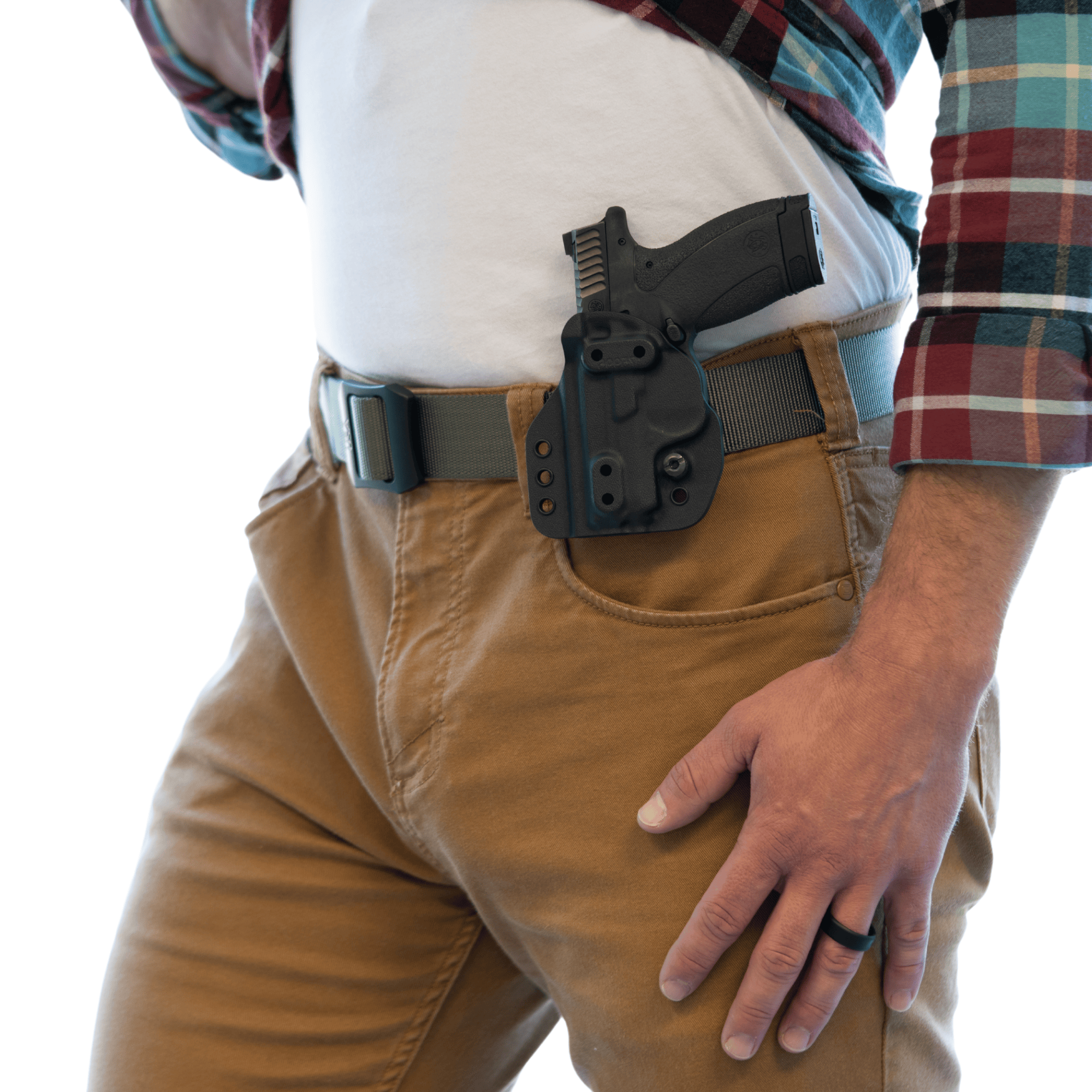 G-Code Prime Carry IWB/OWB Holster - Glock (Gen 3-6) on hip