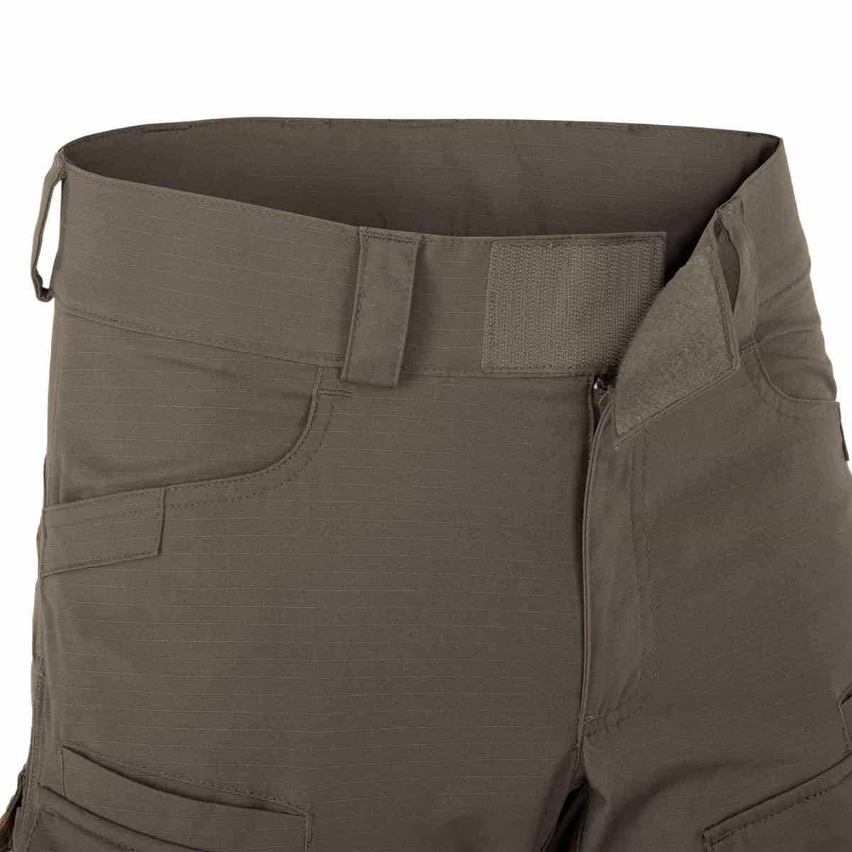 Helikon MCDU Tactical Pants in RAL7013 color waist view