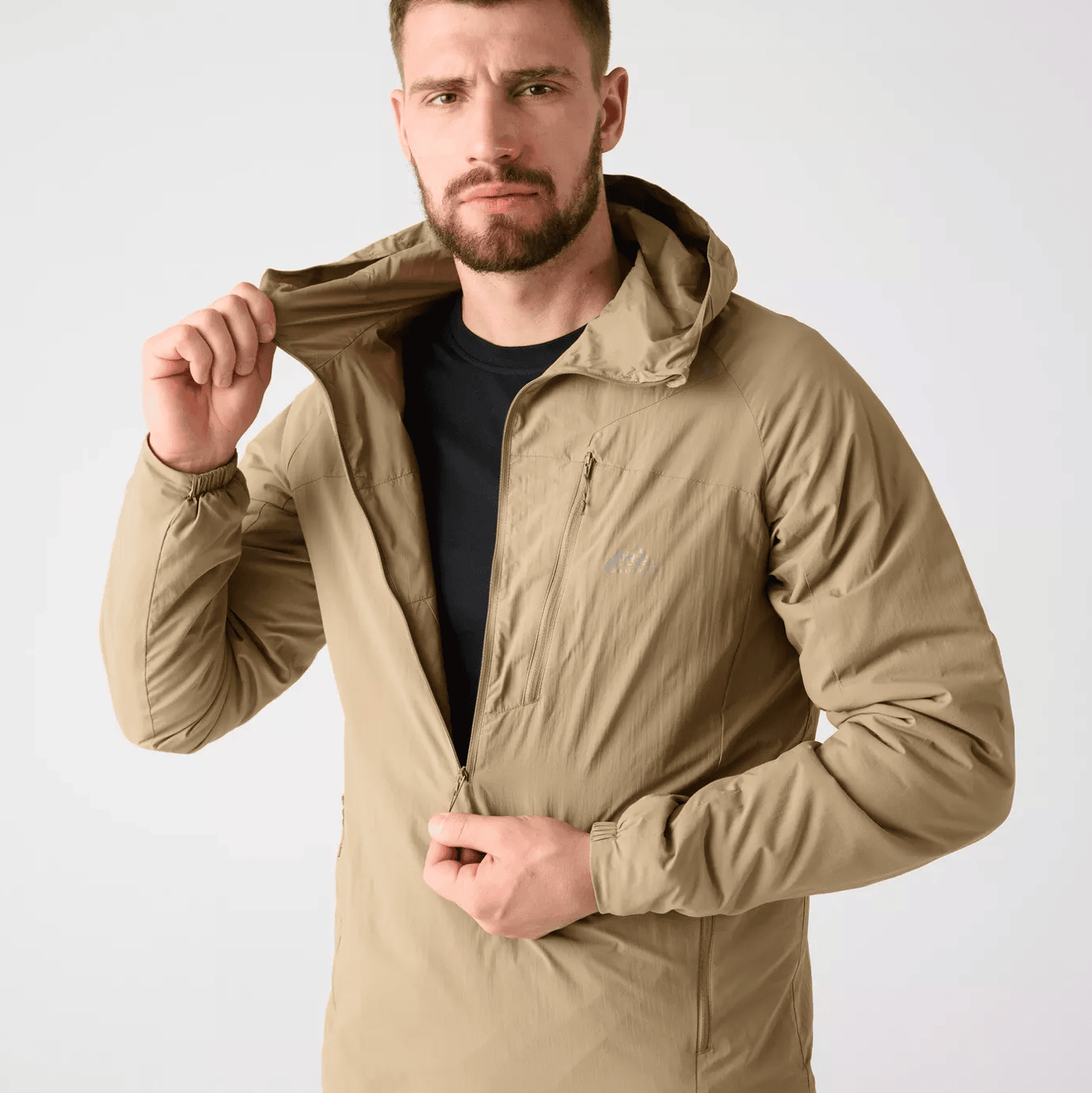 Helikon Wolfhound Hoodie Lite Jacket zipper open