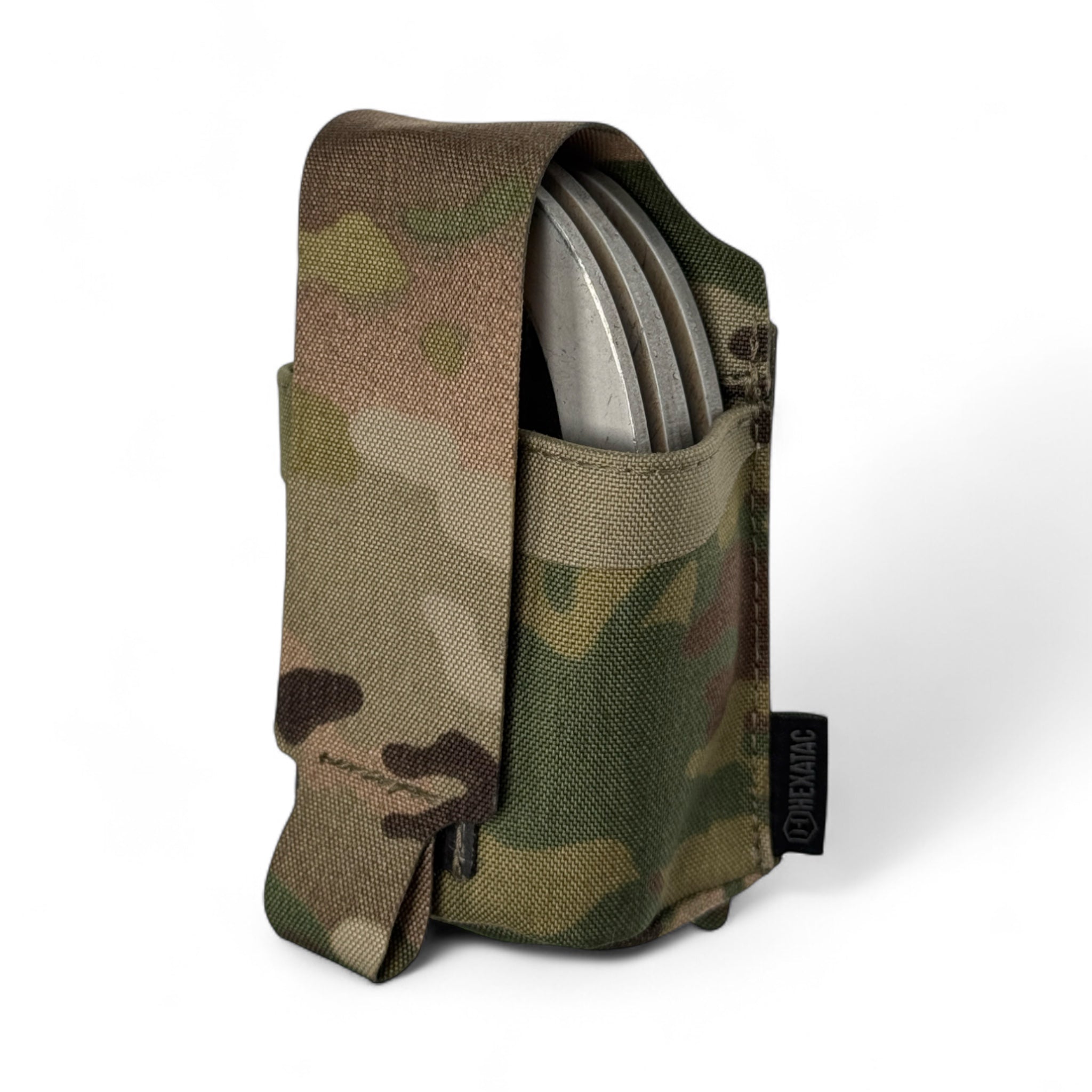 Hexatac AYCE® Handcuff Pouch Multicam color side view close up