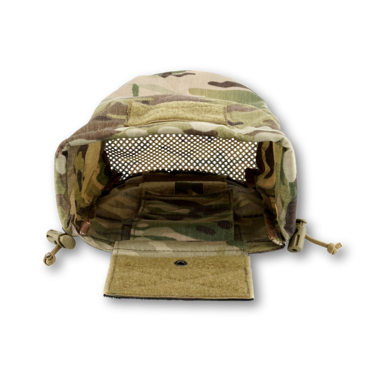 Hexatac HDP® Dump Pouch Multicam color unfolded close up front side