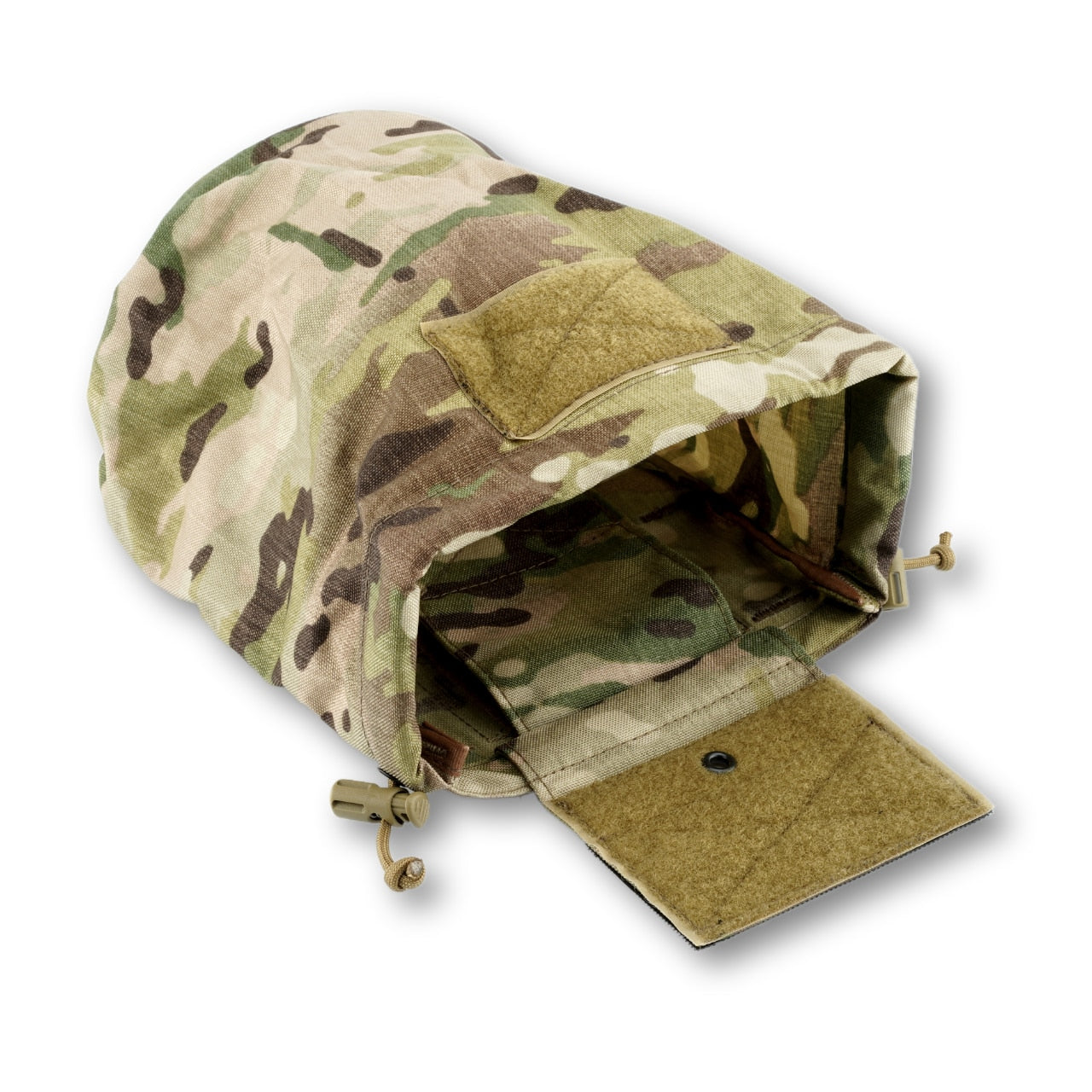 Hexatac HDP® Dump Pouch Multicam color unfolded close up side view