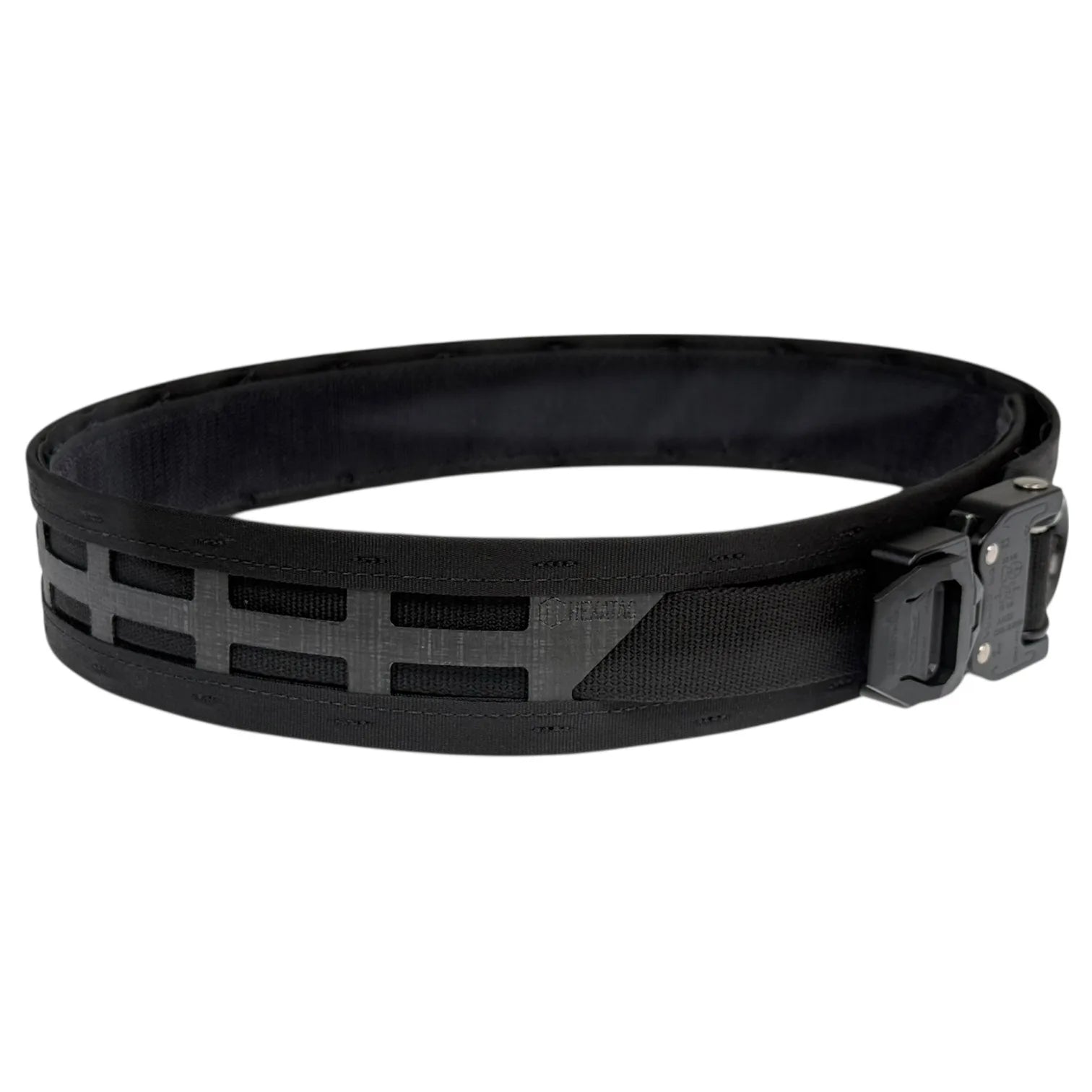 Hexatac HMB CLASSIC Belt in black color front left side close up