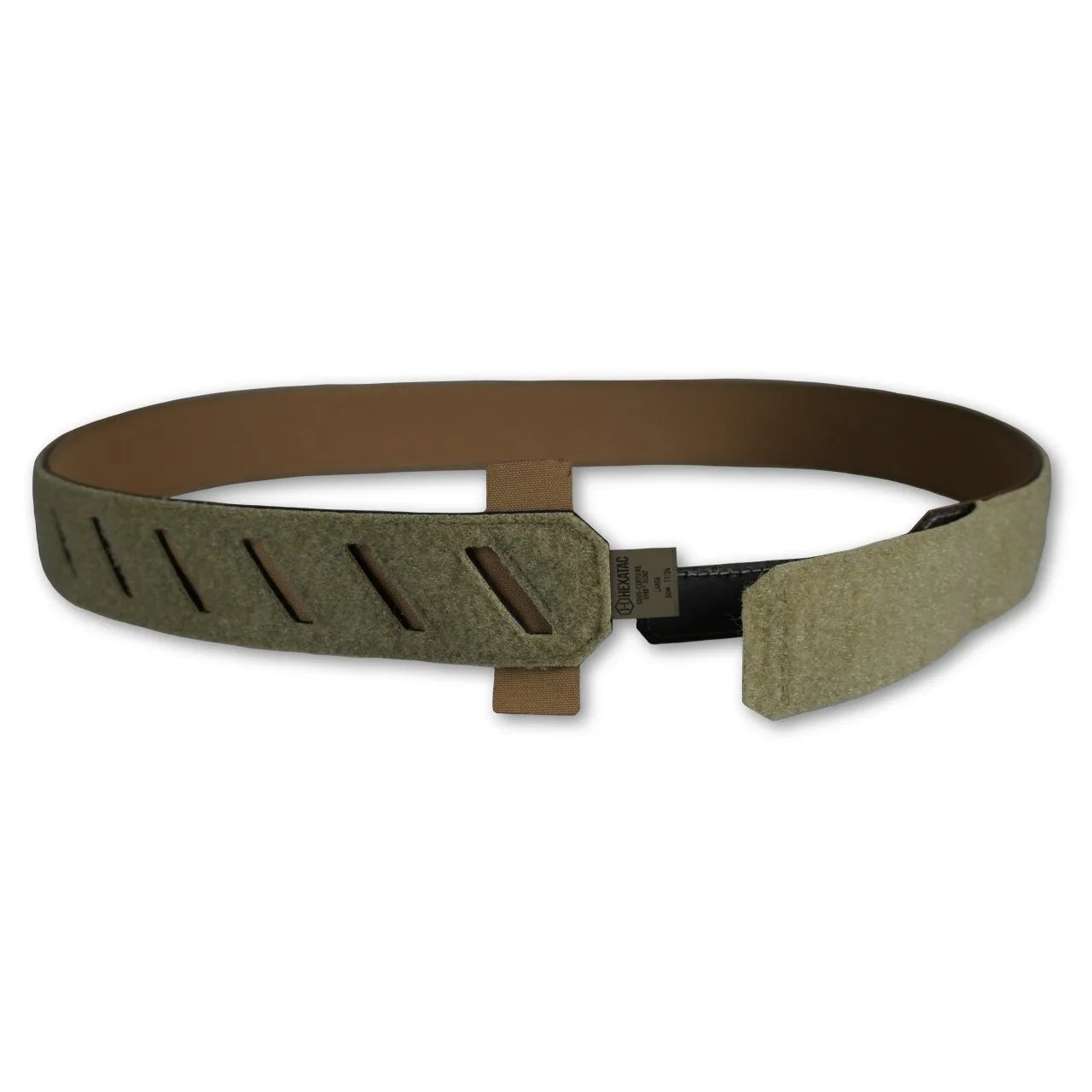 Hexatac HMB EPI Gen2 Inner Belt coyote tan color open close up