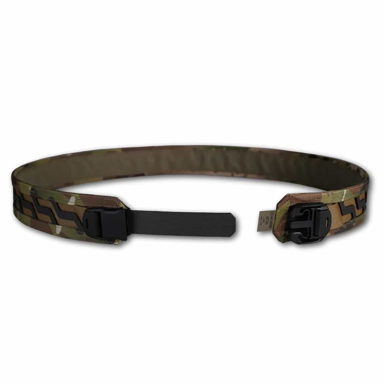 Hexatac HMB gen 2 Belt in Multicam color with open belt buckle