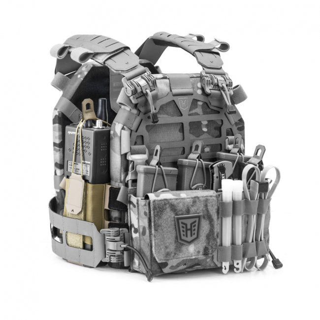 Husar Low Profile Side Extension Pouches on plate carrier