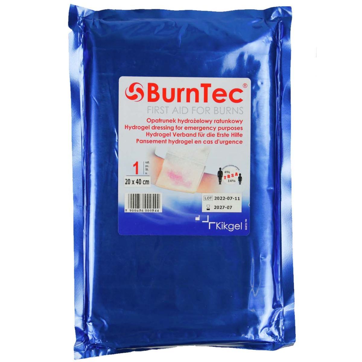 BurnTec hüdrogeelside