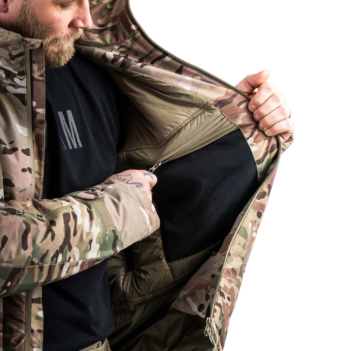 STOIRM Mission Primaloft® Cold Weather Jacket in Multicam – worn by model