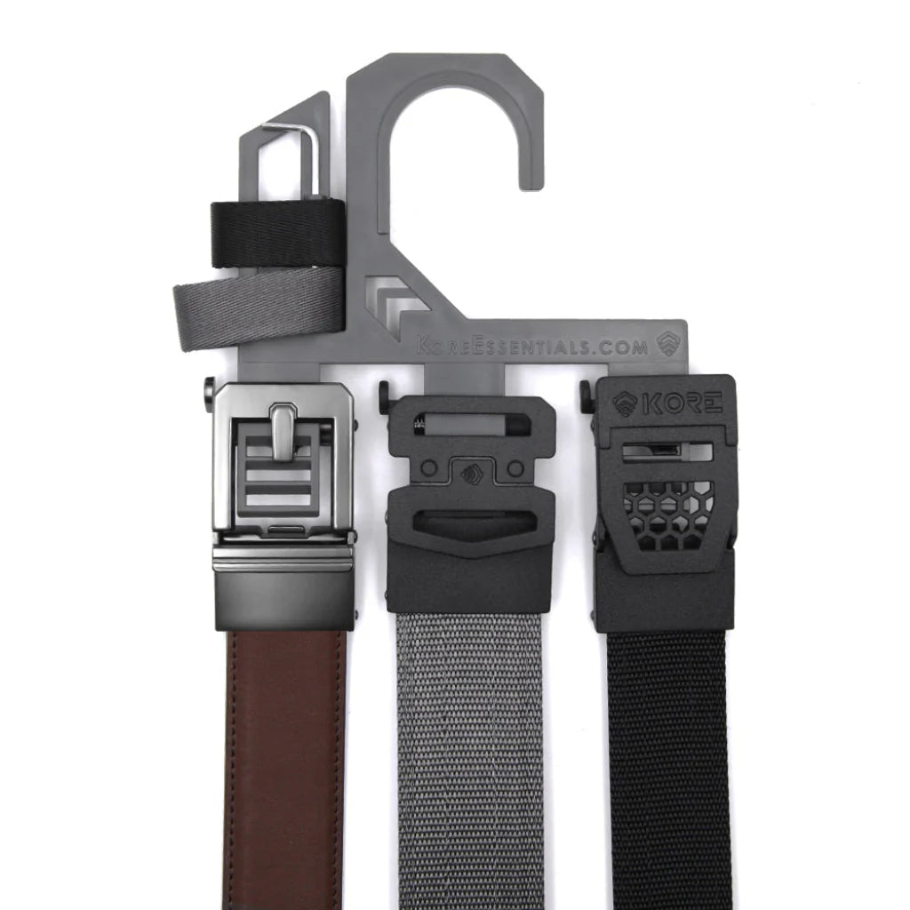 Kore Belt Hanger with Three Kore belts