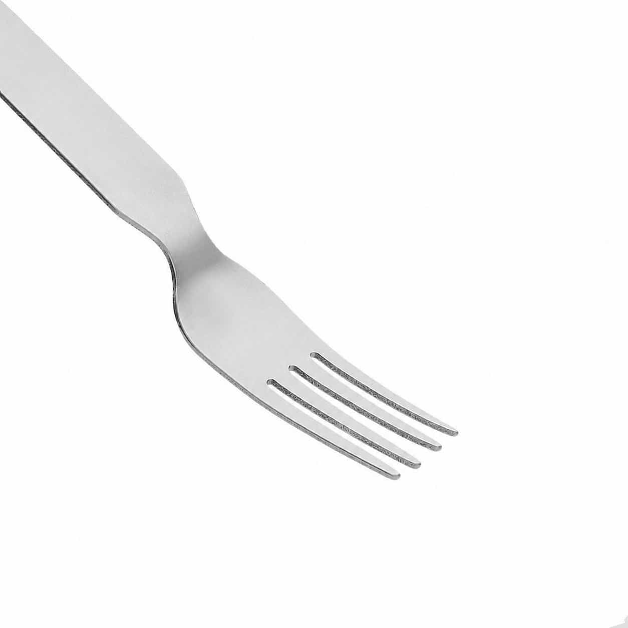 M-Tac Travel Essentials Small Set Steel Silver fork close up