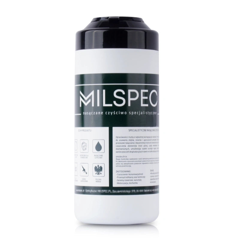 Milspec Heavy Duty Wet Wipes Lint Free 50 sheets close up