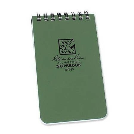 Rite in the Rain All-Weather Notebook - 3 x 5" green