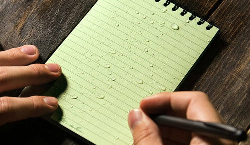Rite in the Rain All-Weather Notebook - 4 x 6" on table