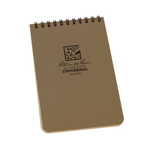 Rite in the Rain All-Weather Notebook - 4 x 6" tan