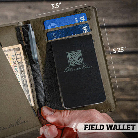 Rite in the Rain Waterproof Wallet Monsoon Field Wallet open