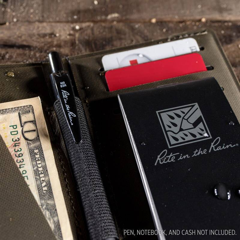 Rite in the Rain Waterproof Wallet Monsoon Field Wallet pen
