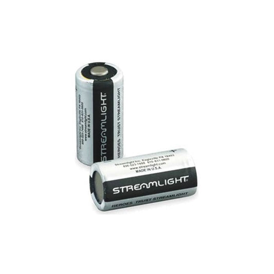 Streamlight CR123A Lithium Batteries, 2-Pack