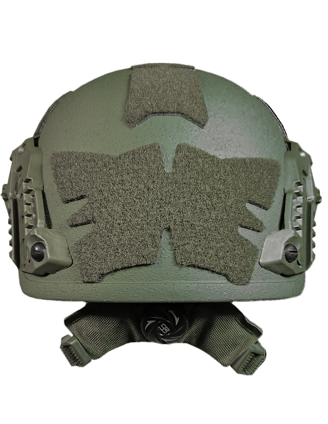 Sestan-Busch ACH Ballistic Helmet High Cut back view velcro