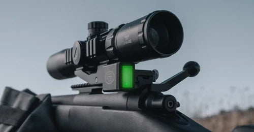 Shooters_Global_Electronic_Level_LED_SG_Pulse_on rifle