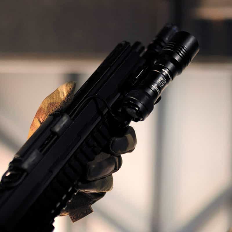 Streamlight Protac Rail Mount 1L-X PRO USB weapon mounted tactical light on a rifle